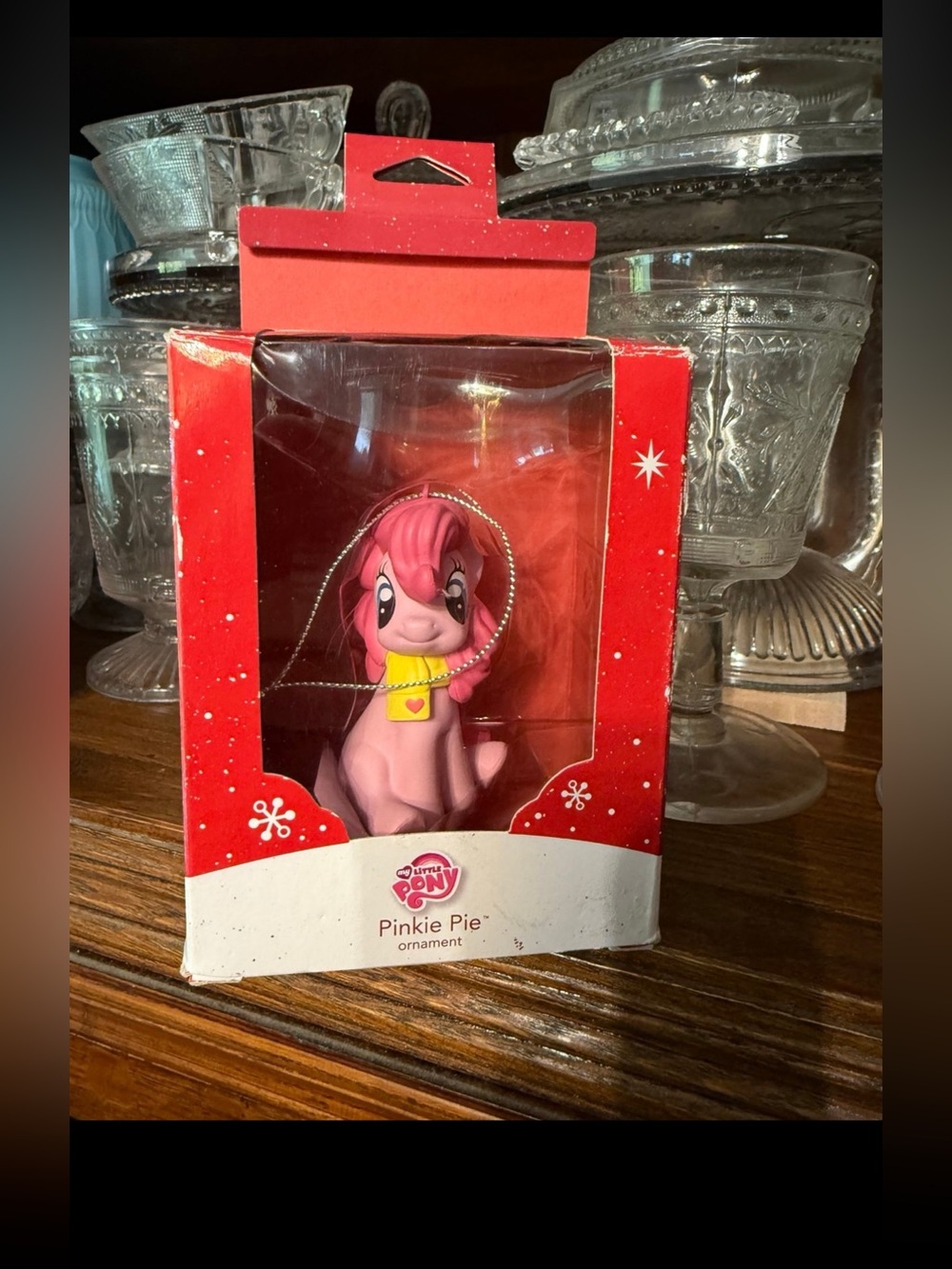 My little Pony pinkie pie 2014 christmas ornament.